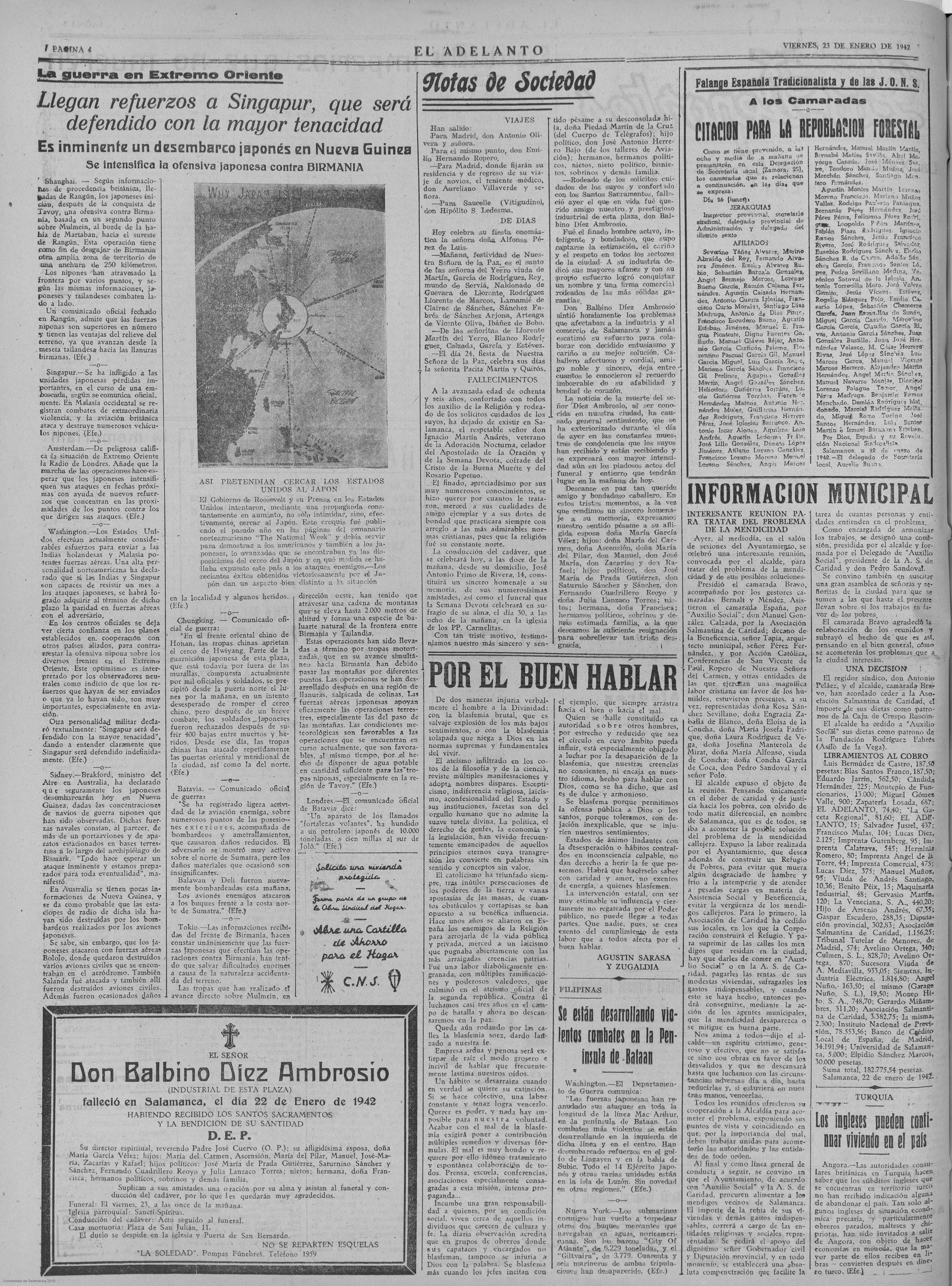 Página original de El Adelanto